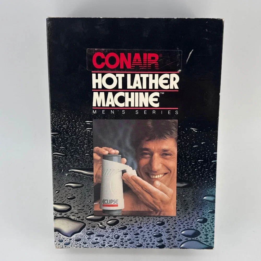 Conair Eclipse Hot Lather Machine Men Vintage Joe Namath HLM1 Shave Kit NEW